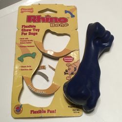 Nylabone Flexible Regular Rhino Rubber Bone chew toy