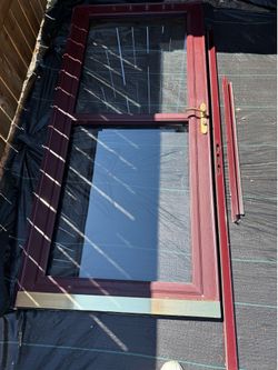 36x80 storm door with glass
