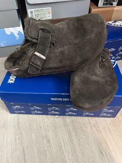 Birkenstock Boston VL/Shearling Mocca size 6.0 Woman’s