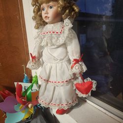 Porcelain Valentine Doll!