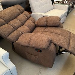 Wide Pillow Top Recliner