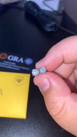 Authentic Moissanite Earrings