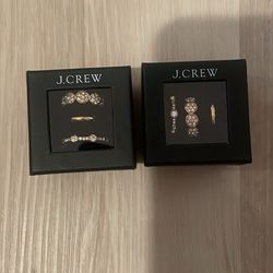 J crew women’s ring set Size 7 Made In China