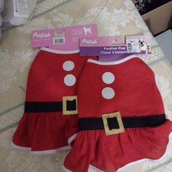 Festive Pup Santa Costume $8.00 Each