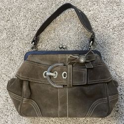 Coach Soho Kisslock Suede Bag