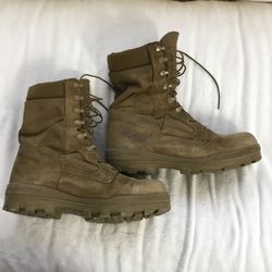 Marine Corps Bates Coyote Brown Combat Boots Size 10.5 Wide Non-steel Toe