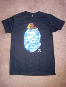 Small blue camo BAPE tee