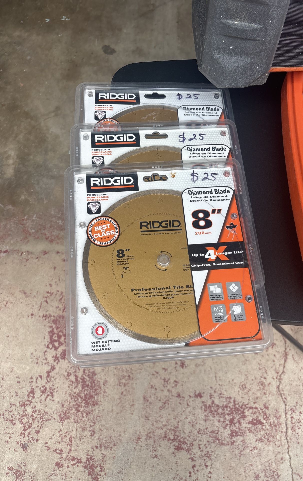 Paslode nail Gun And Diamond 8 Inch Blades