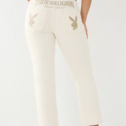 ****BRAND NEW ****  JEANS RECTOS PLAYBOY X TRUE RELIGION 90S