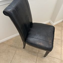 Free Black Leatherette Chair 