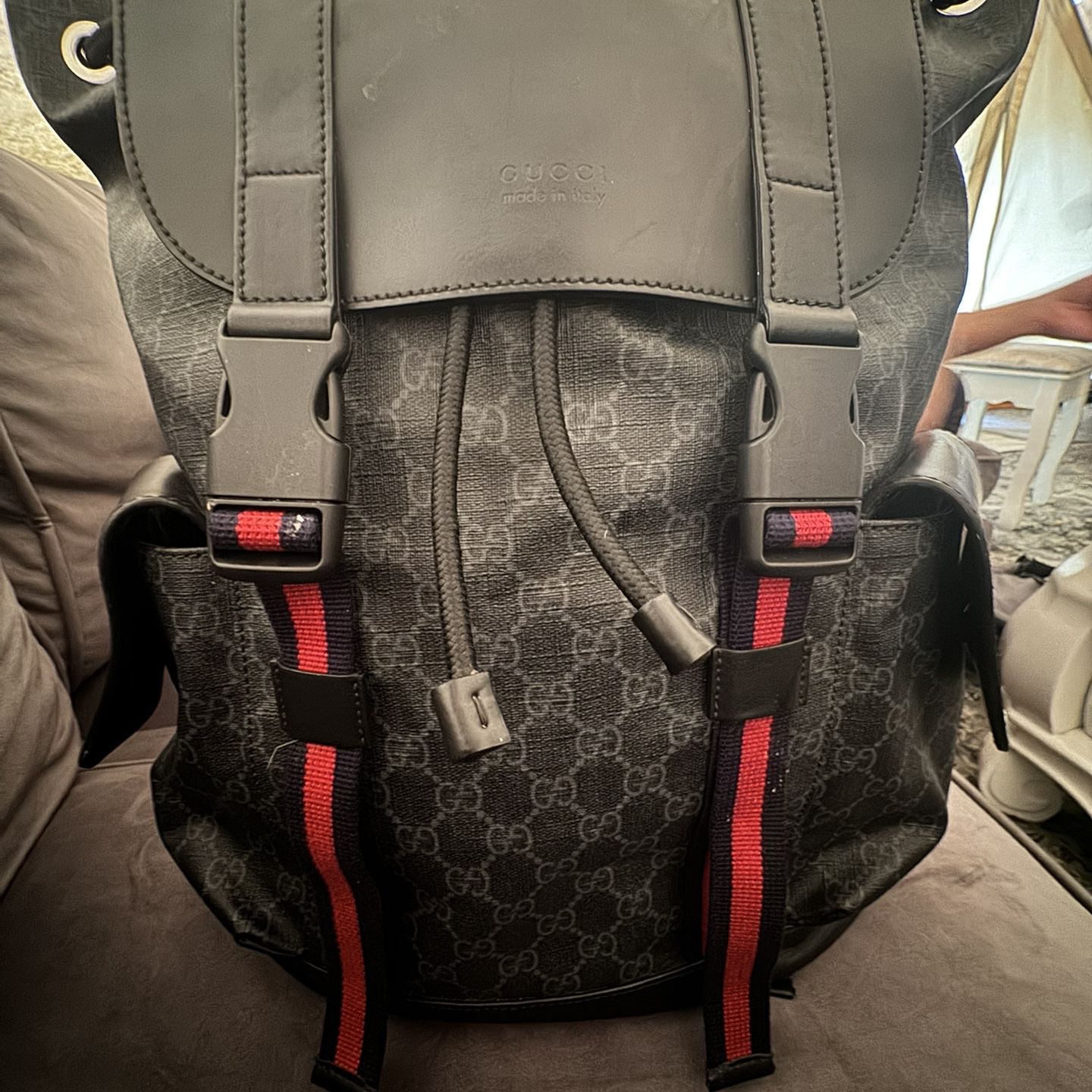 Gucci GG BLACK BACKPACK *Authentic*