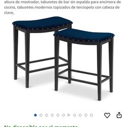 2pk Blue Bar Stools Have 4 Available 