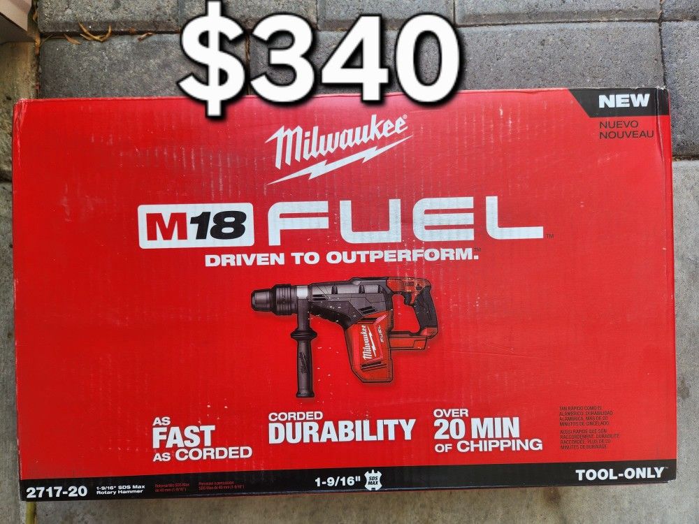 MILWAUKEE M18 FUEL ROTARY HAMMER DRILL TOOL-ONLY