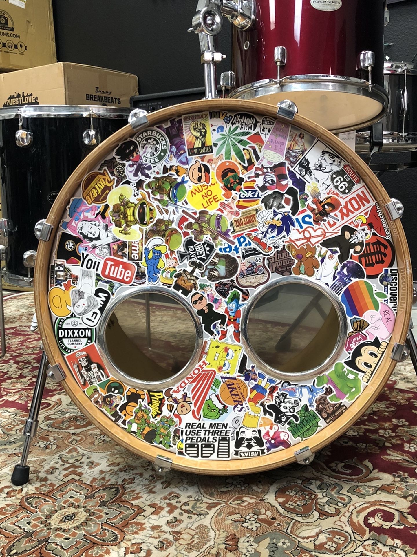 Drum set 4pc mixed set Pearl, Yamaha, Gretsch, PDP