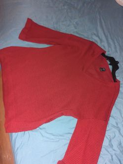 $7 red mesh blouse size L/XL.