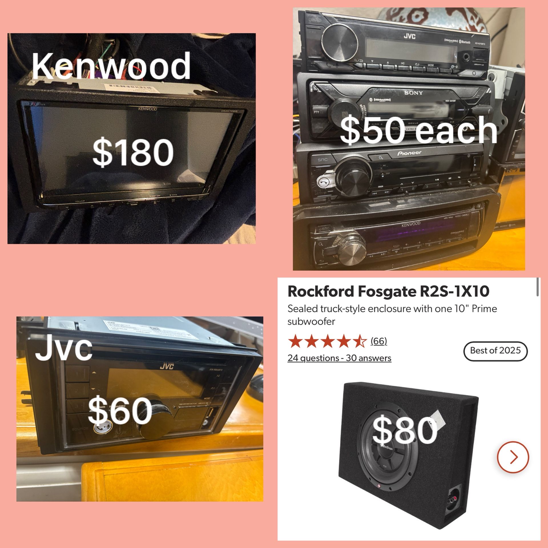 Car Stereos And Sub Box