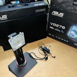 Pair (2x) ASUS VG278Q 27” 1080P Full HD 144Hz 1ms Eye Care G-Sync Compatible Adaptive Sync Gaming Monitor with DP HDMI DVI, Black