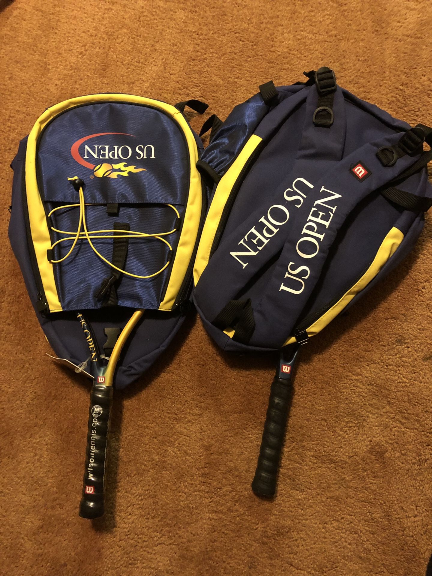 Tennis Rackets and Backpacks