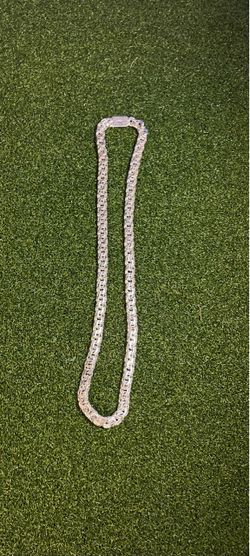 silver chino link 28 inches