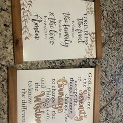 Metal wall sign decor