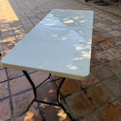 Indoor Or Outdoor Folding Table - White