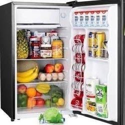 New Black Mini Fridge 