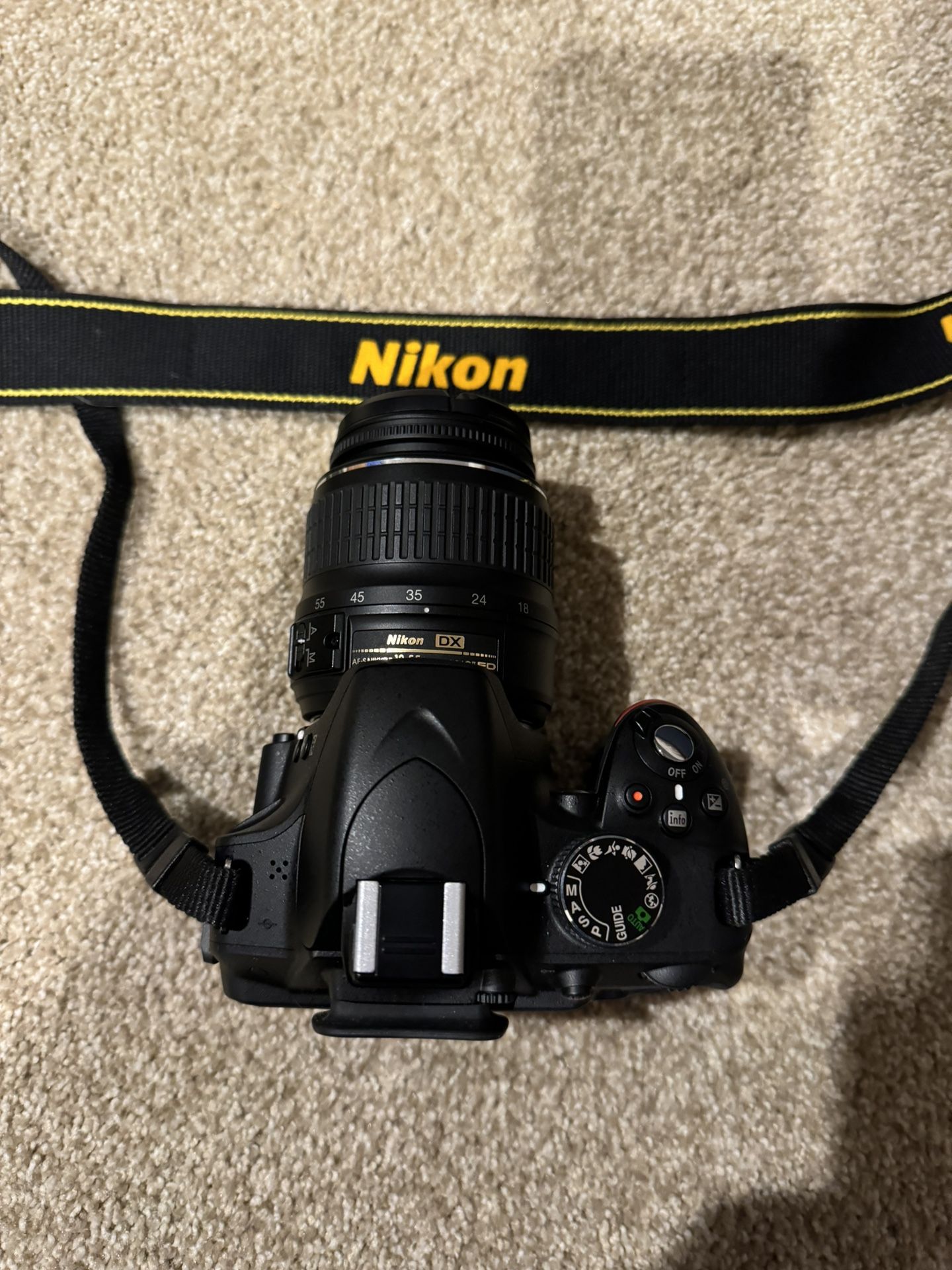 Nikon D3200 with 18-55 and 55-200mm lenses
