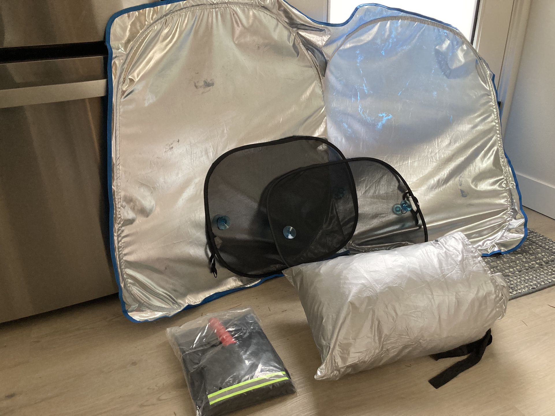 Car Cover, Shade and Anti freeze Cover with Ice Brush