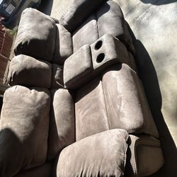 Gray Reclining Couch