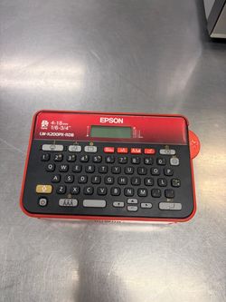 LABELWORKS Epson LW-K200PX-RDB Keyboard Label Maker - Red & Black