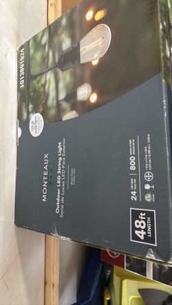 Monteaux 48ft Outdoor LED String Lights