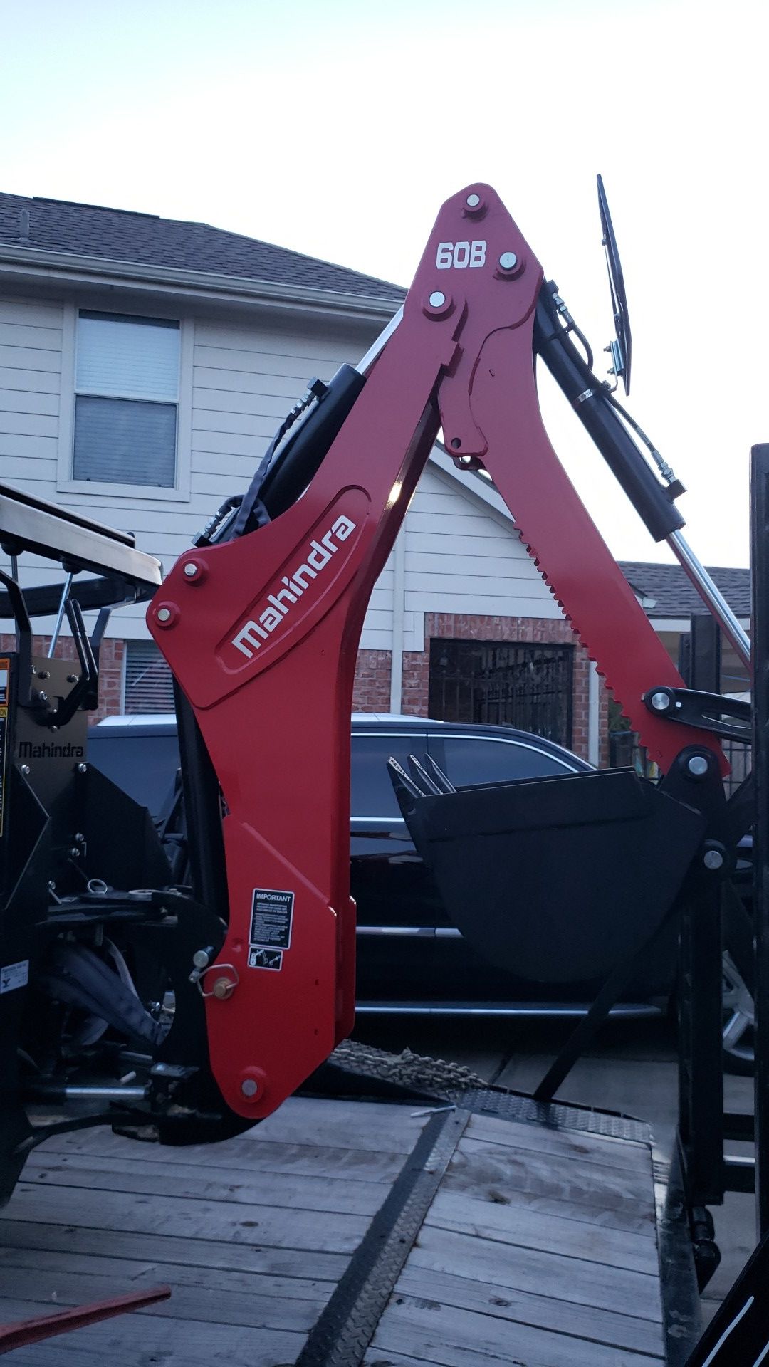 Brand new backhoe attachment for Mahindra Tractor