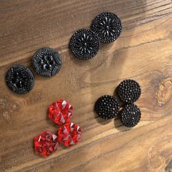 Vintage glass buttons