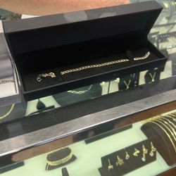 8 Inch 14k Solid Gold Bracelets 