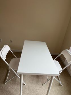 Ikea chair and table
