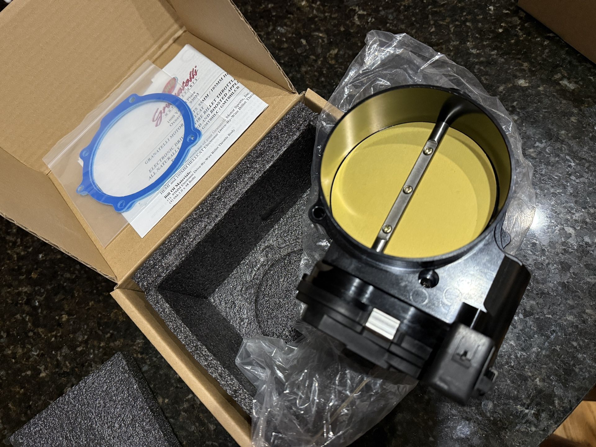 Granatelli Motor Sports Hellcat Trackhawk Drive-By-Wire Billet Throttle Body GMTBSRT108B