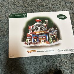 Department 56 Hot Wheels Custom Car Shop