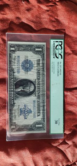 1923 one Dollar Bill Large Note Graded  PCGS 30