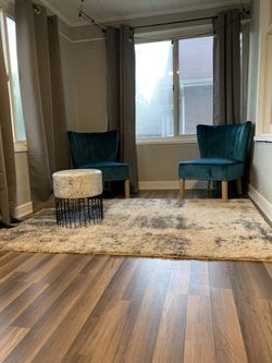 Suade Teal Chairs