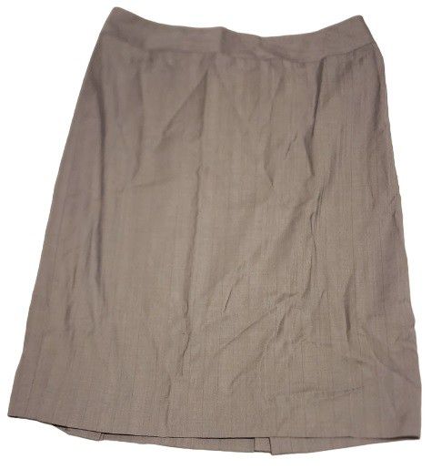 Semantiks Petite 2P Gray Lined Skirt With Black Stripes