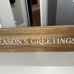 Season’s Greetings Sign