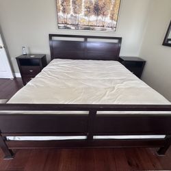 King Bedframe Plus 2 Nightstands 