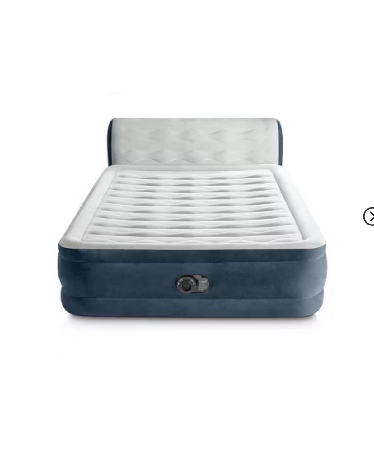 Intex 18" Pillow Top Air Mattress with Electric Pump and Headboard - Queen Size