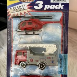 2001 NIP Sun Toys Express Wheels Rescue Vehicles