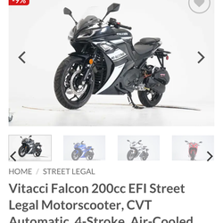 Band New 2025 Falcon Full Automatic Motorcycle
