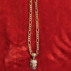 10k Gold Figaro Chain