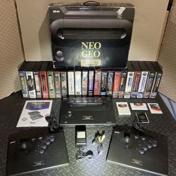 NEO GEO AES Console (CIB) Collector Bundle 21 Games
