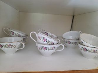 Fine china tea cups