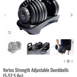Single Vortex Adjustable Dumbbell 5-52.5lbs