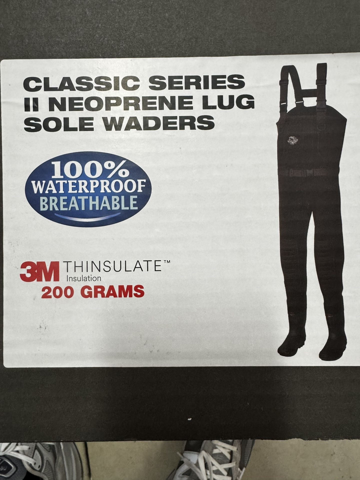 White River Neoprene Fishing Waders Size 12R